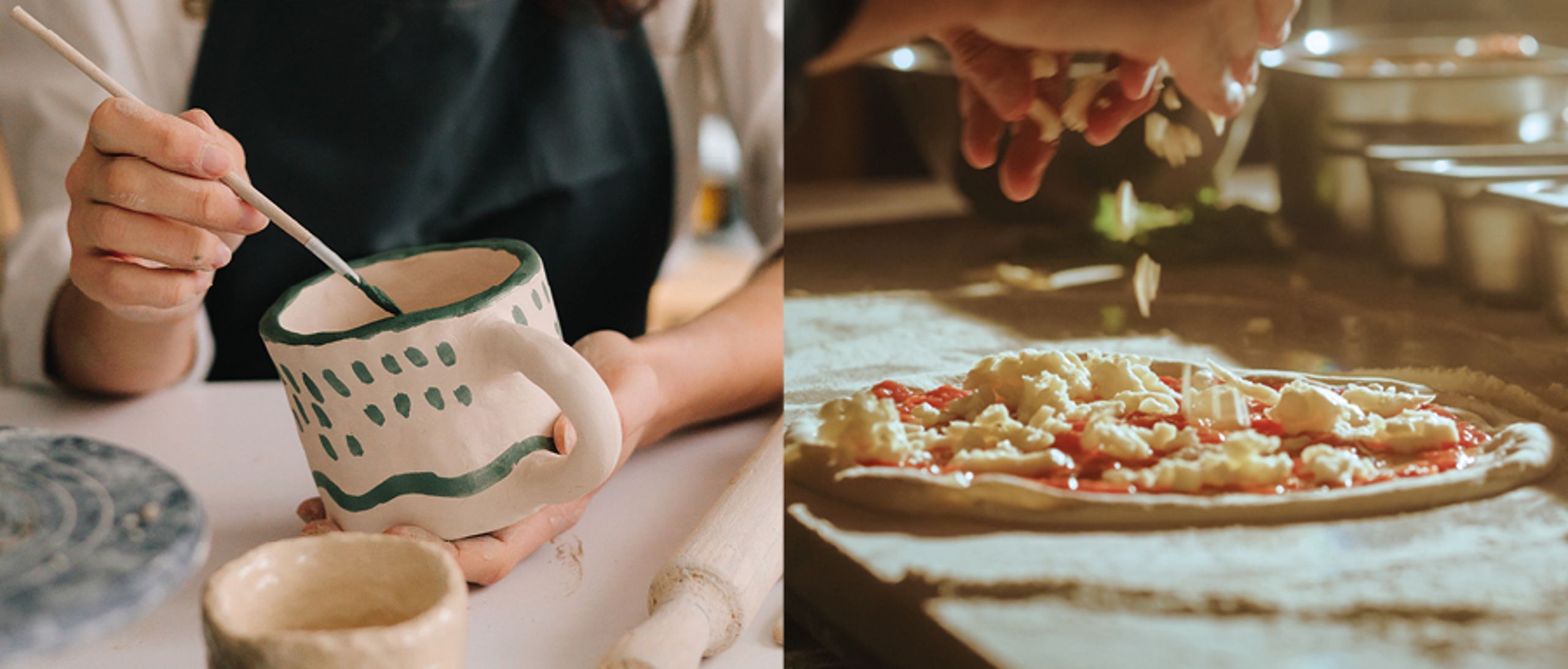 Vieni a vivere due esperienze uniche, pensate per farti scoprire passioni inaspettate in un’atmosfera magica e coinvolgente.