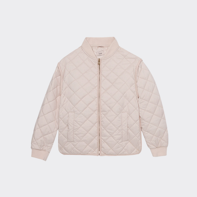 Giubotto imbottito rosa OLTRE happy weekend 