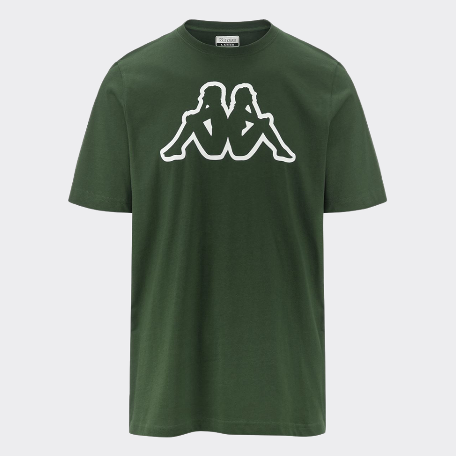 T shirt uomo verde kappa per happy friday 