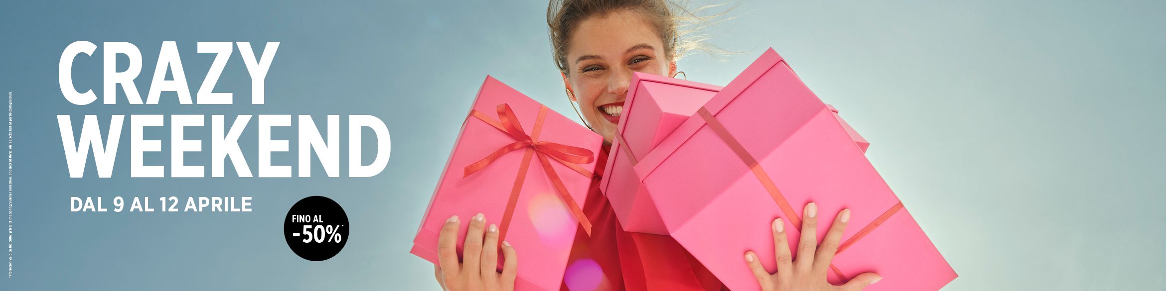 sconti fino al -50% sul prezzo outlet sulla collezione primavera/estate